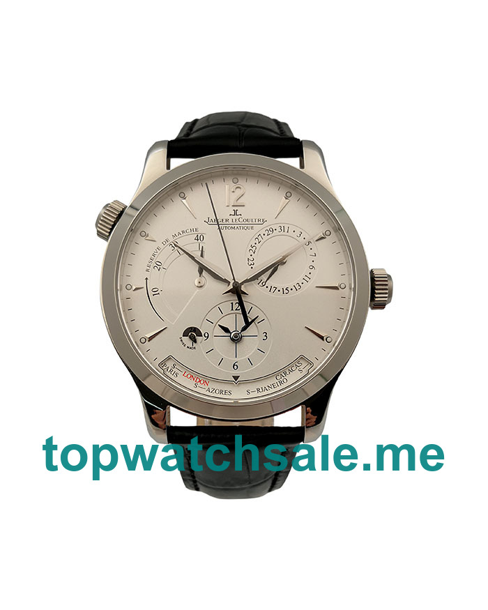 UK Swiss Replica Jaeger-LeCoultre Master 1428421 Watches With White Dials For Men