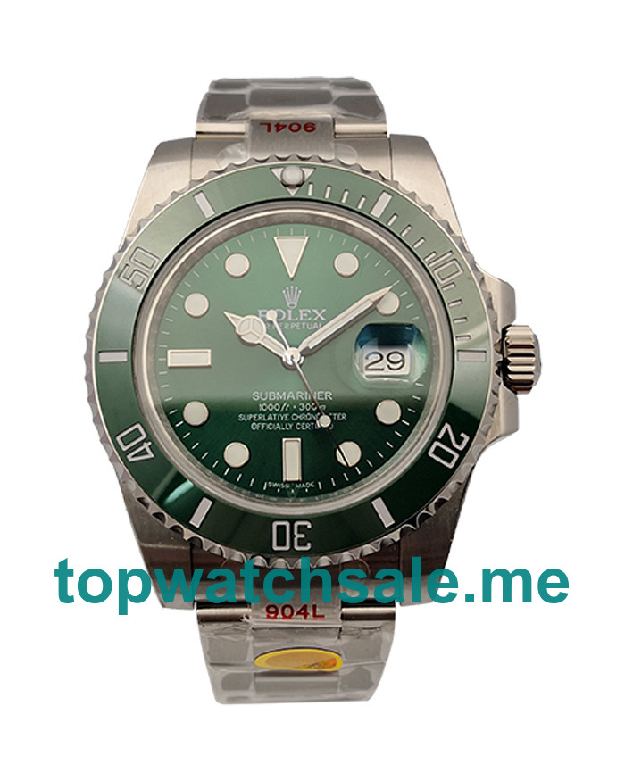 UK Best Quality Rolex Submariner 116610 LV Replica Watches With Green Dials For Sale