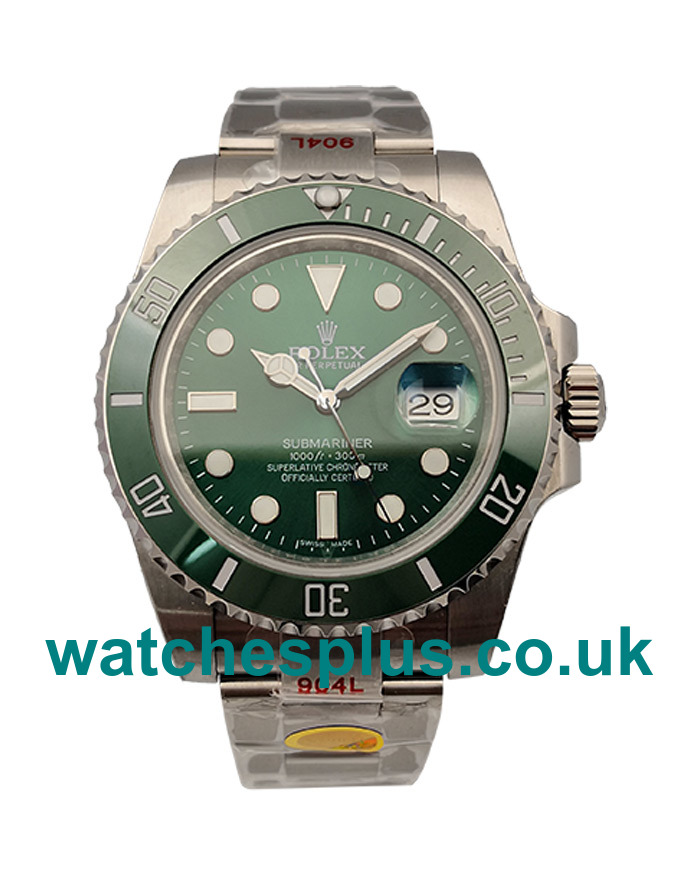 UK Best Quality Rolex Submariner 116610 LV Replica Watches With Green Dials For Sale