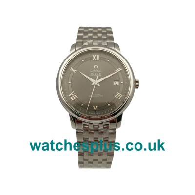 UK Top Swiss 39.5 MM Omega De Ville 424.10.40.20.06.001 Replica Watches With Gray Dials For Men