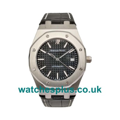 UK Luxury Audemars Piguet Royal Oak 15300ST.OO.1220ST.01 Replica Watches With Black Dials For Sale	