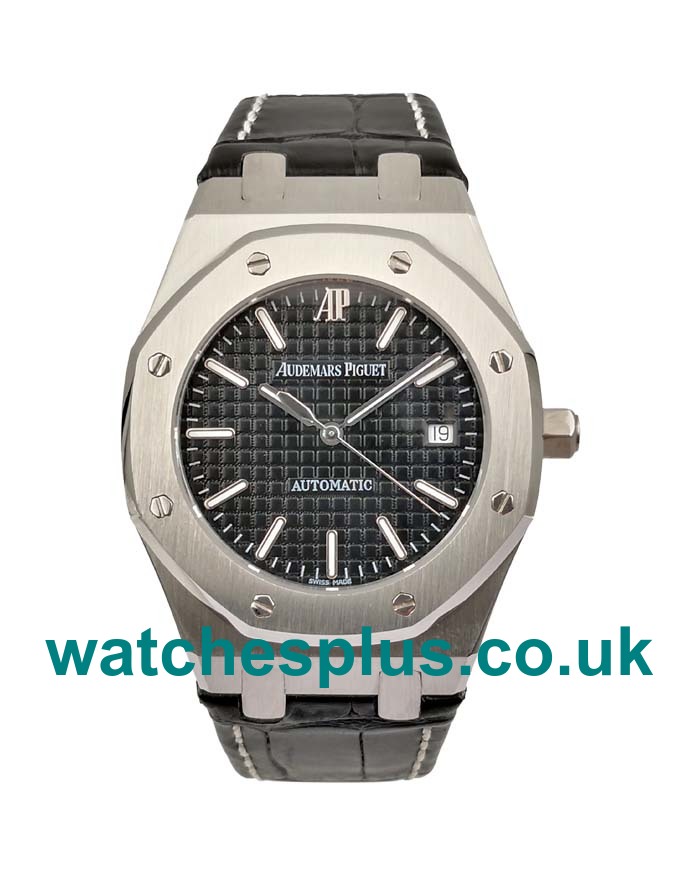 UK Luxury Audemars Piguet Royal Oak 15300ST.OO.1220ST.01 Replica Watches With Black Dials For Sale	