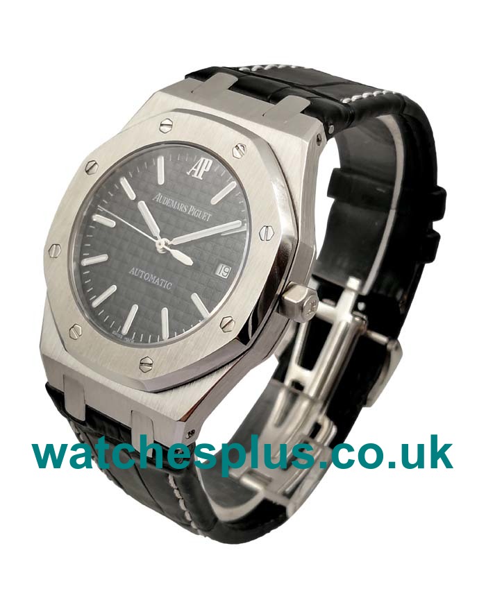 UK Luxury Audemars Piguet Royal Oak 15300ST.OO.1220ST.01 Replica Watches With Black Dials For Sale	