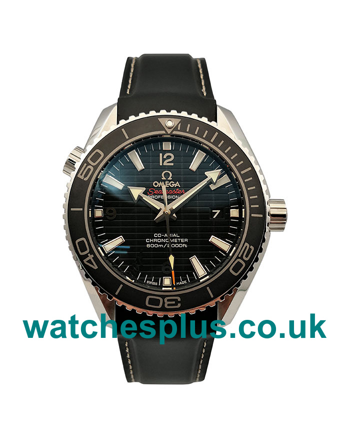 UK High Quality Fake Omega Seamaster Planet Ocean 215.33.44.21.01.001 With Black Dials For Men