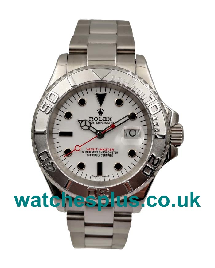 UK Cheap Rolex Yacht-Master 16622 Replica Watches With White Dials For Sale