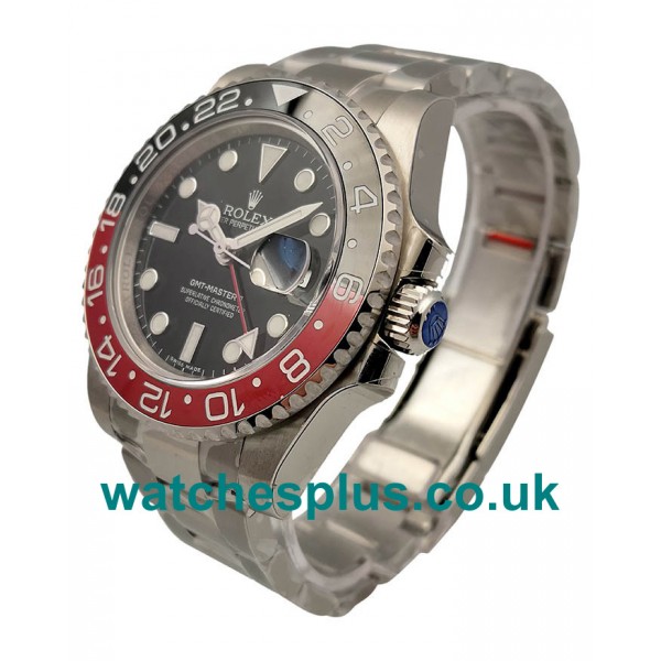 UK Swiss Made Replica Rolex GMT-Master II 116710BLNR UR Stainless Steel Black Dial Swiss 2836-2