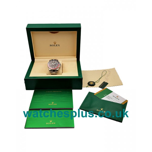 UK Swiss Made Replica Rolex GMT-Master II 116710BLNR UR Stainless Steel Black Dial Swiss 2836-2