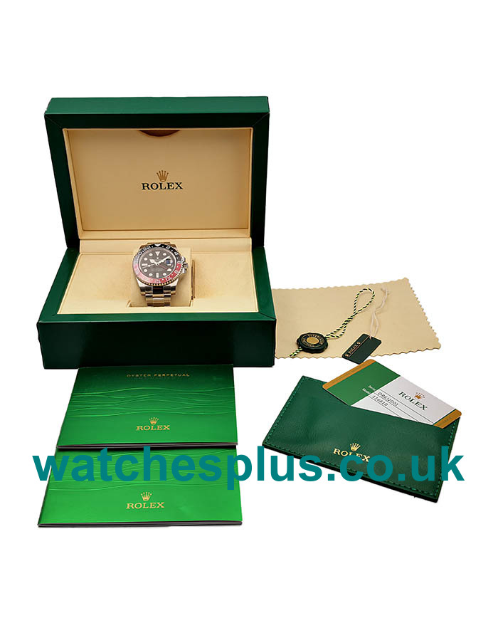 UK Swiss Made Replica Rolex GMT-Master II 116710BLNR UR Stainless Steel Black Dial Swiss 2836-2