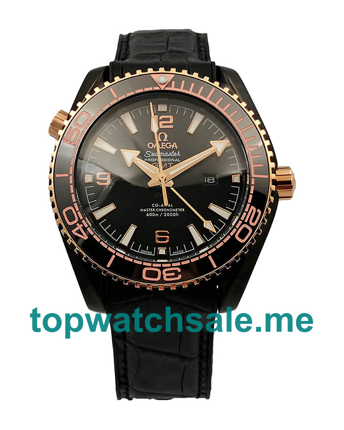 UK Perfect 1:1 Omega Seamaster Planet Ocean 215.63.46.22.01.001 Replica With Black Dials For Men