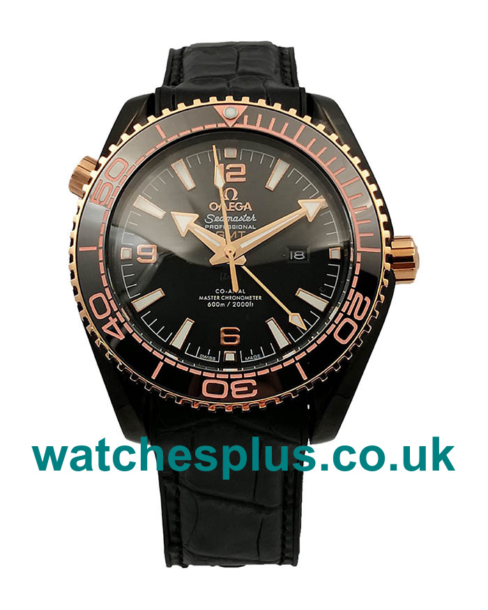 UK Perfect 1:1 Omega Seamaster Planet Ocean 215.63.46.22.01.001 Replica With Black Dials For Men