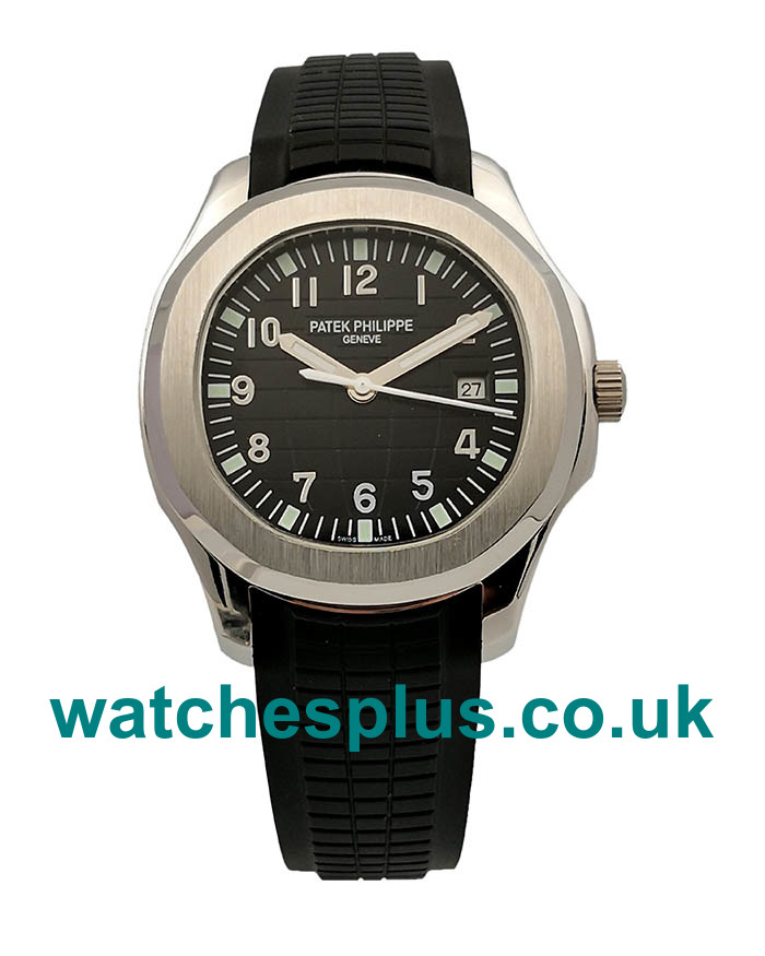 UK Best Quality Patek Philippe Aquanaut 5167A Replica Watches With Black Dials For Men