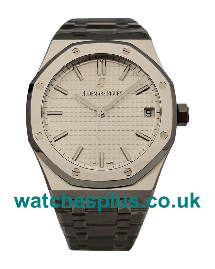 UK Swiss Made Fake Audemars Piguet Royal Oak 15500ST.OO.1220ST.04 White Dials Steel Cases Online