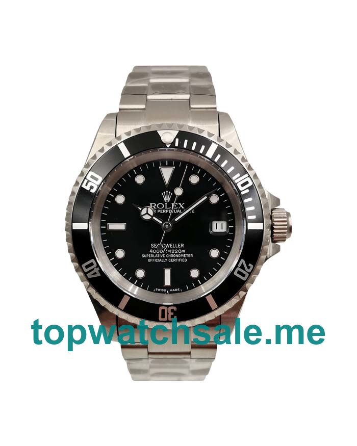 UK Best 1:1 Rolex Sea-Dweller 116600 Replica Watches With Black Dials For Sale