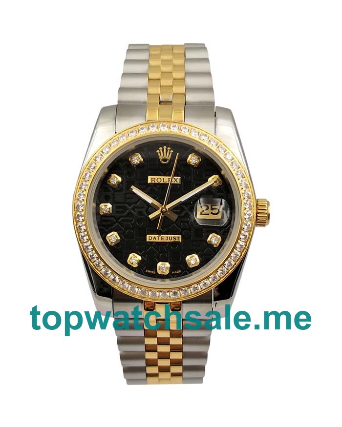 UK Best Quality Rolex Datejust 116243 Replica Watches With Black Dials For Sale