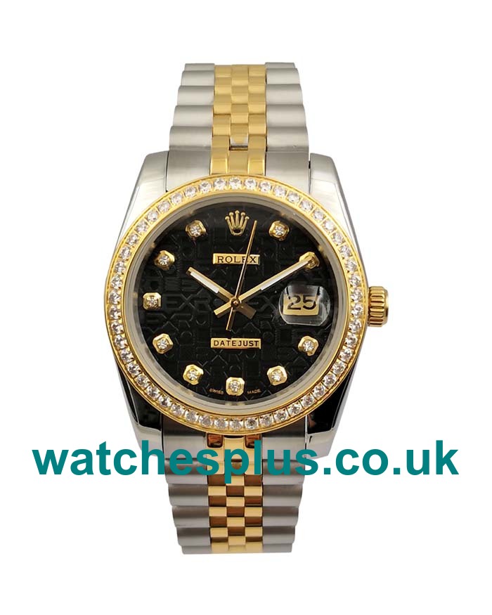 UK Best Quality Rolex Datejust 116243 Replica Watches With Black Dials For Sale