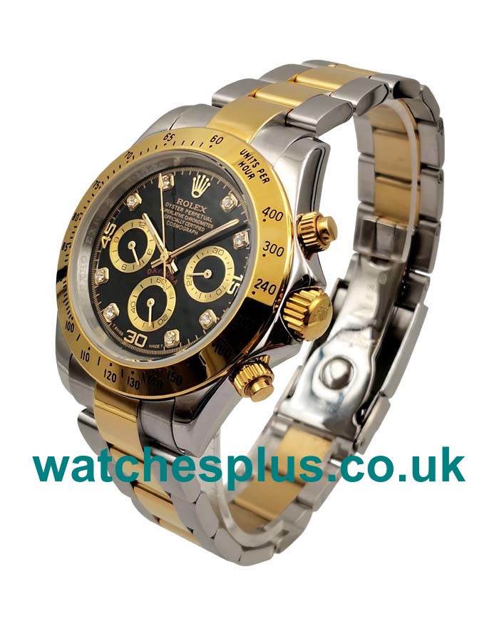 High Quality Rolex Daytona 116523 Replica Watches With Black Dials For Sale