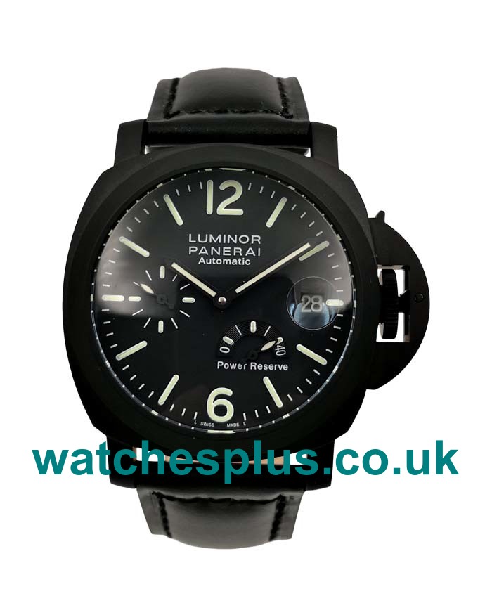 UK Swiss Luxury Panerai Replica Luminor PAM00090 Replica Watches With Black Dials For Men