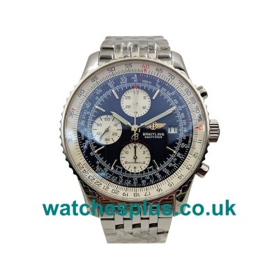 UK Luxury 1:1 Fake Breitling Navitimer A13324 With Blue Dials And Steel Cases For Men
