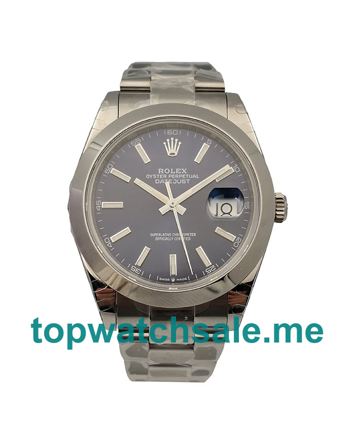 UK Best Quality Fake Rolex Datejust 126300 With Blue Dials And Steel Cases For Sale Online