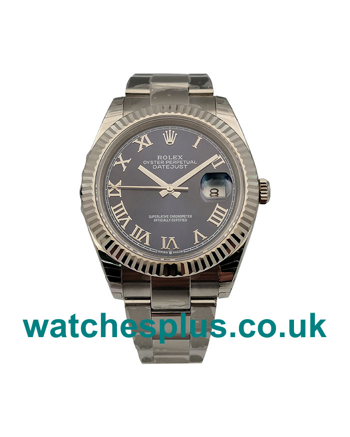 UK Best 1:1 41 MM Rolex Datejust 126334 Replica Watches With Blue Dials For Men