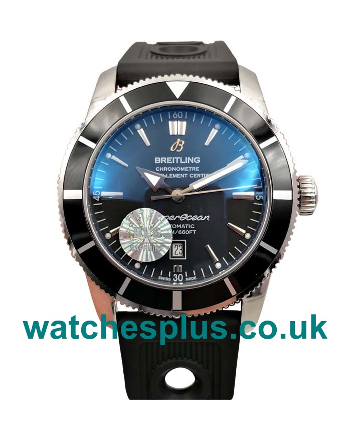 UK AAA High Quality Breitling Superocean Heritage A17321 Replica Watches With Black Dials For Men