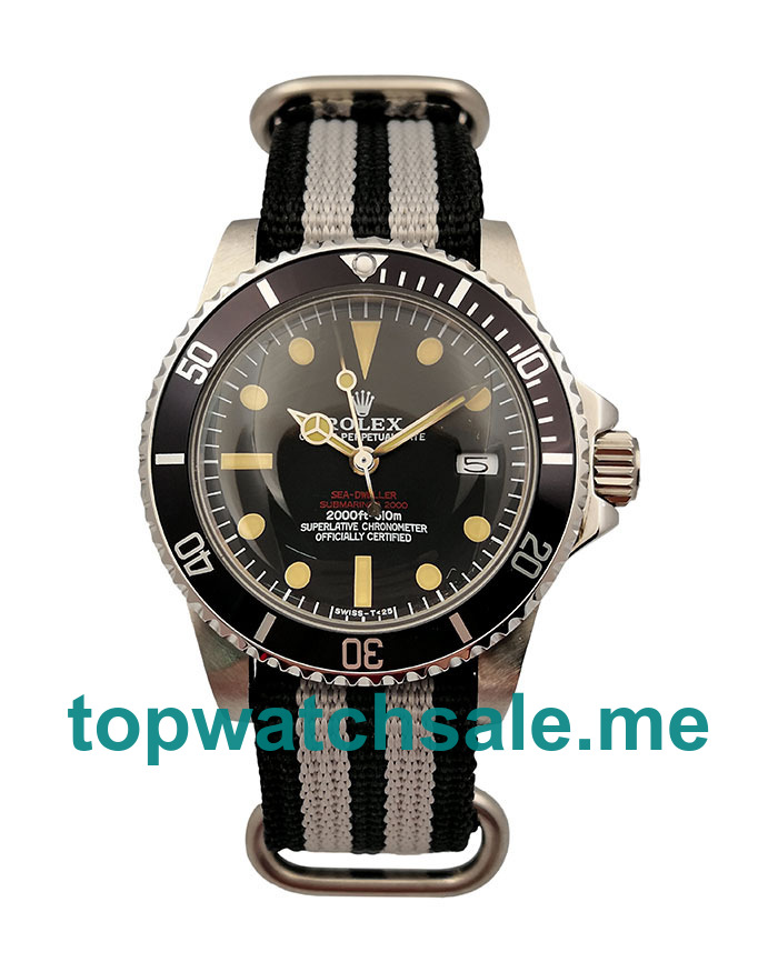 UK Luxury 1:1 Replica Rolex Sea-Dweller 1665 With Black Dials And Steel Cases Online