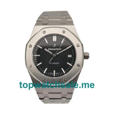 UK Best Quality Replica Audemars Piguet Royal Oak 15400ST.OO.1220ST.01 With Black Dials And Steel Cases For Sale