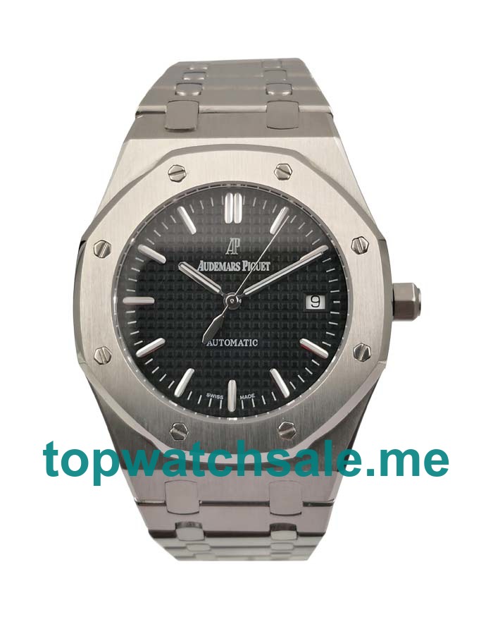 UK Best Quality Replica Audemars Piguet Royal Oak 15400ST.OO.1220ST.01 With Black Dials And Steel Cases For Sale