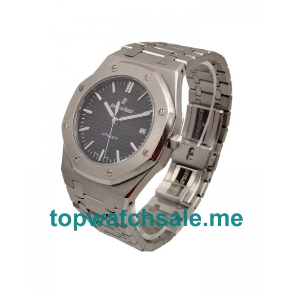 UK Best Quality Replica Audemars Piguet Royal Oak 15400ST.OO.1220ST.01 With Black Dials And Steel Cases For Sale