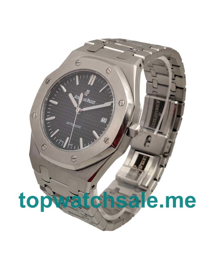 UK Best Quality Replica Audemars Piguet Royal Oak 15400ST.OO.1220ST.01 With Black Dials And Steel Cases For Sale