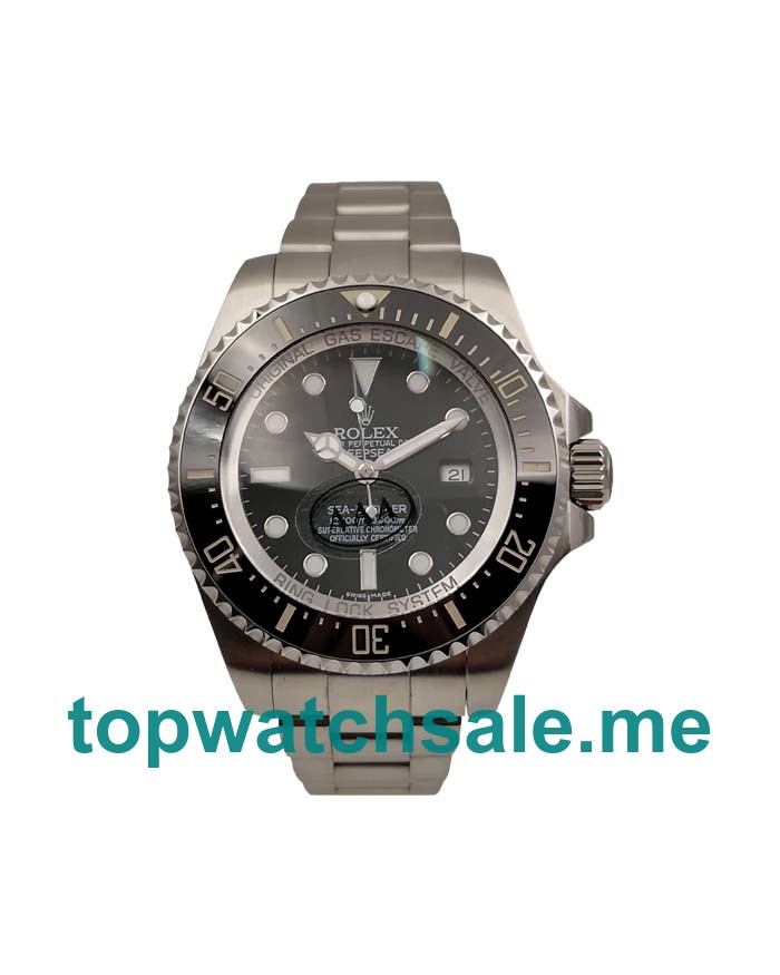 UK Swiss Made Replica Rolex Sea-Dweller Deepsea 116660 With Black Dials And Steel Cases For Men