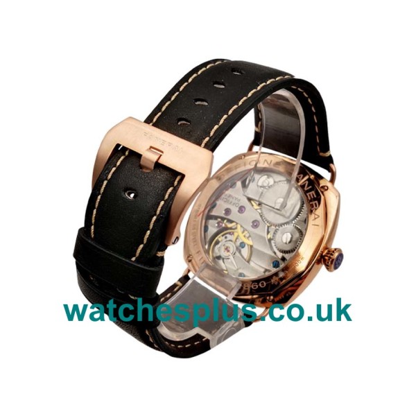 UK Luxury Replica Panerai Radiomir PAM00439 With Black Dials And Rose Gold Cases For Men