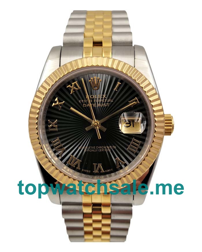 UK Best Quality Rolex Datejust 126233 Replica Watches With Black Dials For Sale