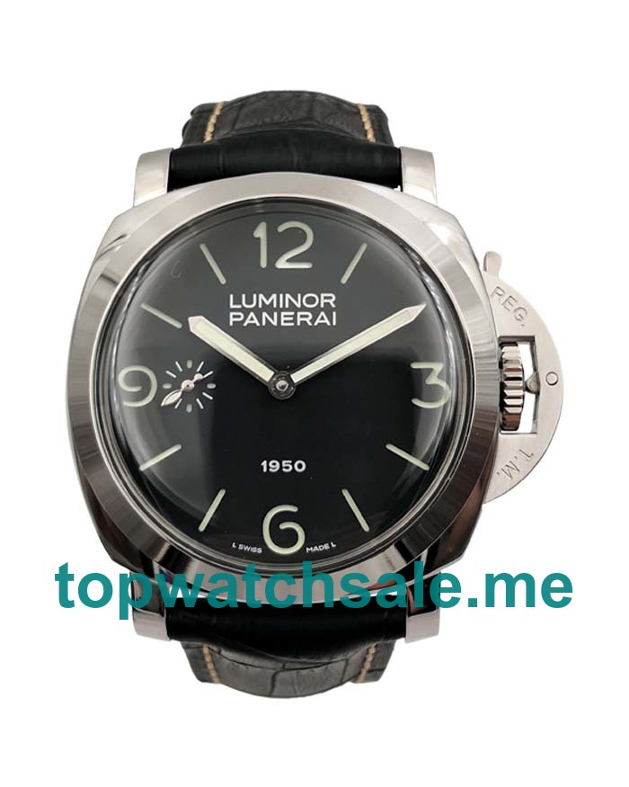 UK Perfect 1:1 Replica Panerai Luminor PAM00127 With Black Dials And Steel Cases Online