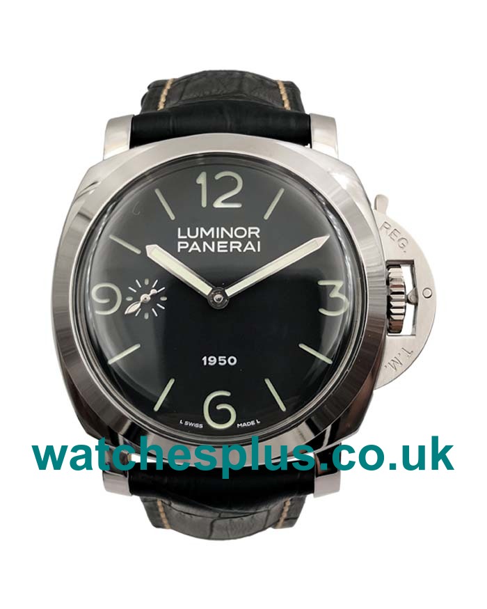UK Perfect 1:1 Replica Panerai Luminor PAM00127 With Black Dials And Steel Cases Online