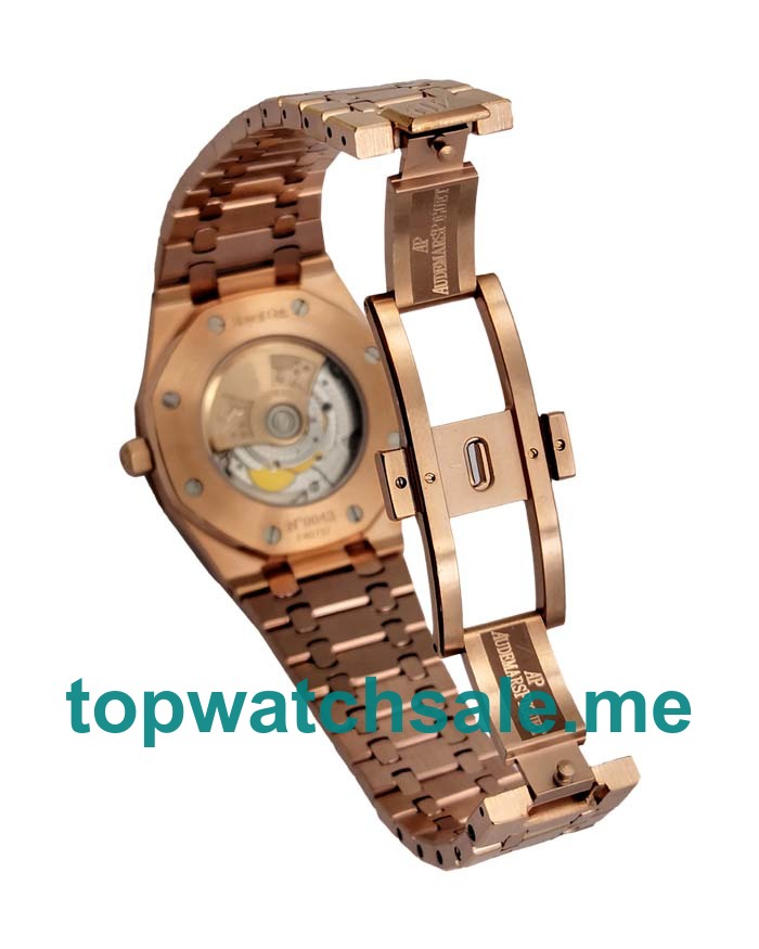 UK Perfect Replica Audemars Piguet Royal Oak Jumbo 15400OR.OO.1220OR.01 Watches With Black Dials For Men