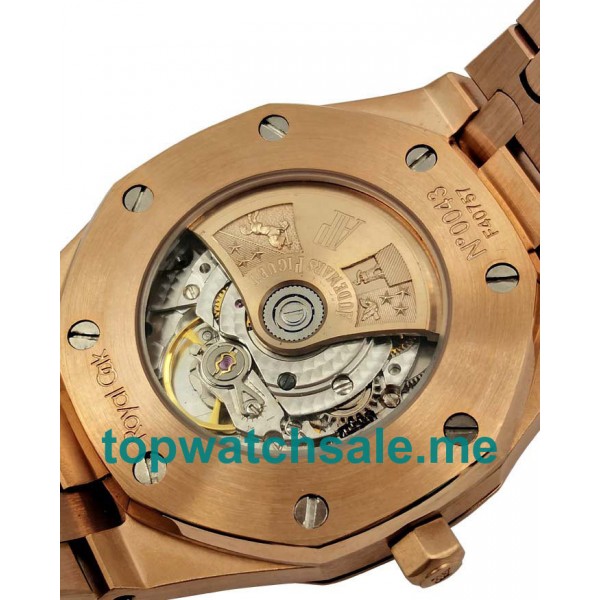 UK Perfect Replica Audemars Piguet Royal Oak Jumbo 15400OR.OO.1220OR.01 Watches With Black Dials For Men