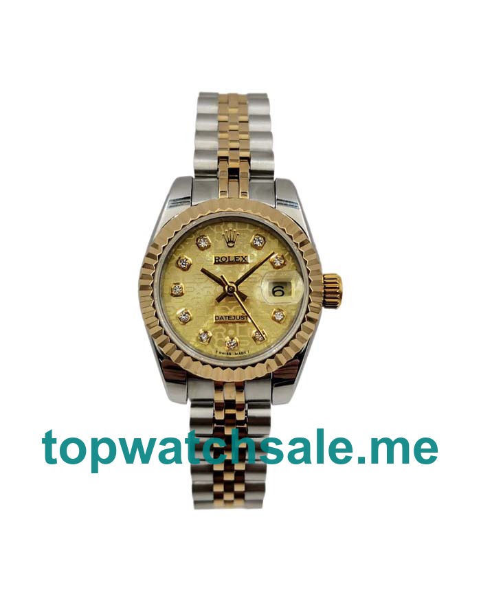 UK Swiss Made Rolex Lady-Datejust 179173 Replica Watches With Blue Dials Online