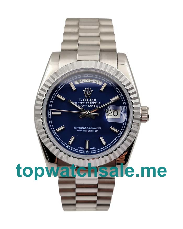 UK High Quality Rolex Day-Date 118239 Replica Watches With Blue Dials For Sale