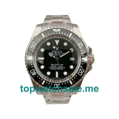 Best 1:1 Fake Rolex Sea-Dweller Deepsea 116660 With Black Dials And Steel Cases For Men