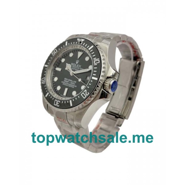 Best 1:1 Fake Rolex Sea-Dweller Deepsea 116660 With Black Dials And Steel Cases For Men