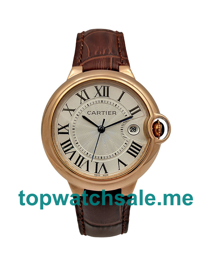 UK High Quality Cartier Ballon Bleu WGBB0009 Replica Watches With Silver Dials For Sale
