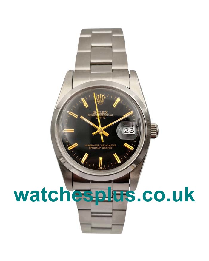 UK Perfect Fake Rolex Oyster Perpetual Date 115200 With Black Dials And Steel Cases Online Sale