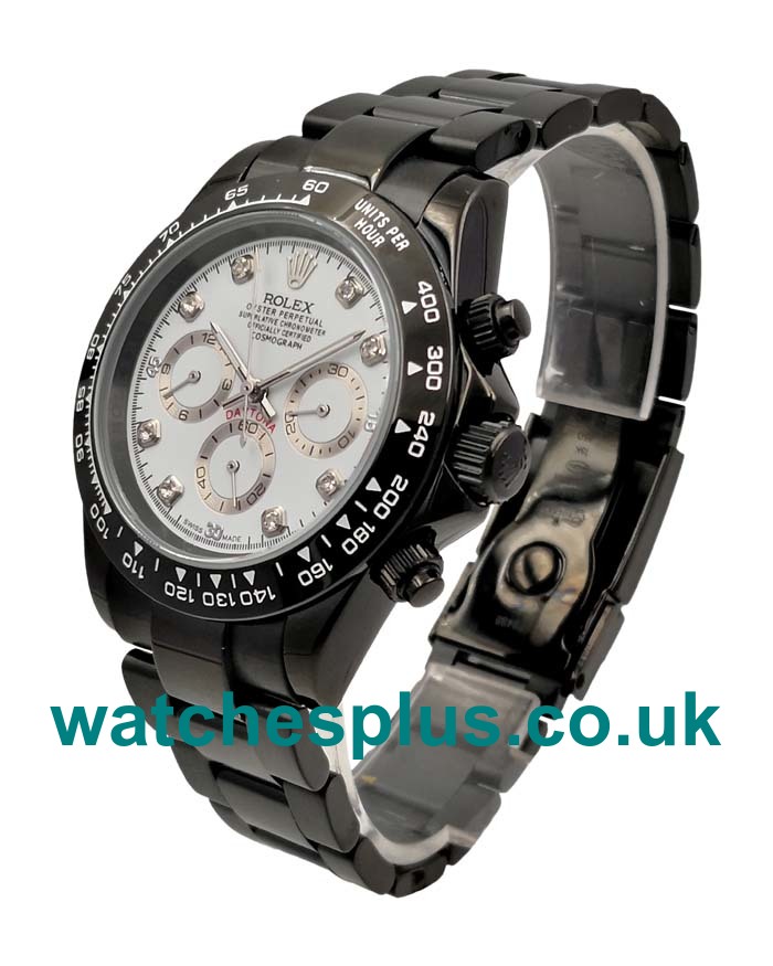 40 MM Best 1:1 Rolex Daytona 116519 Replica Watches With Black Dials For Sale