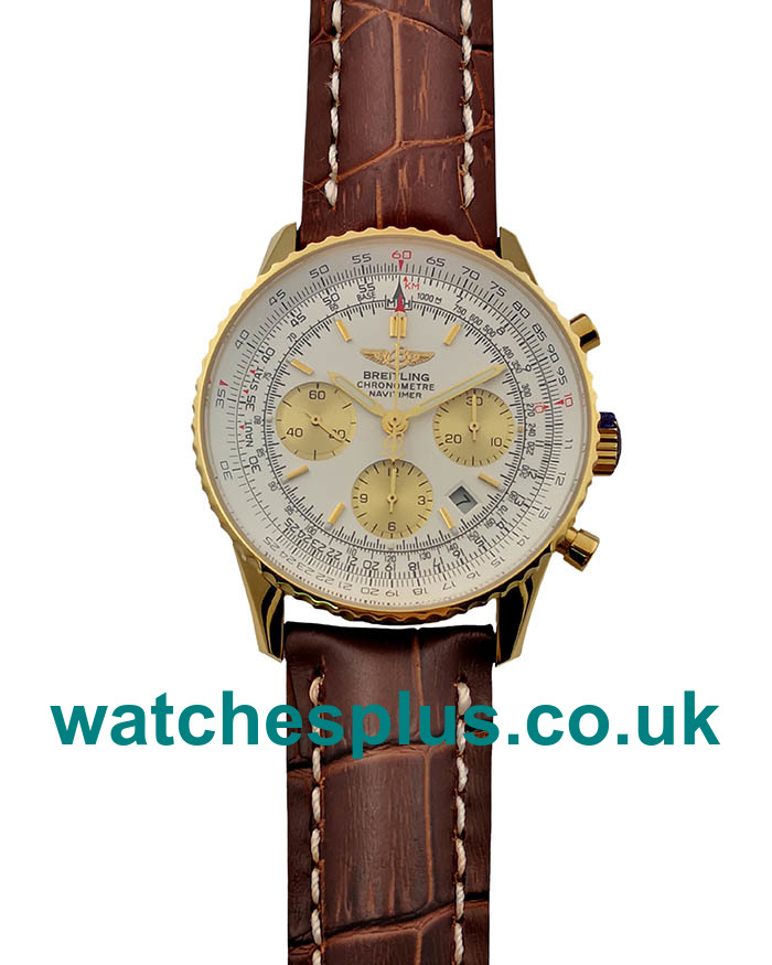 UK Best Quality Breitling Navitimer D23322 Replica Watches With White Dials For Sale