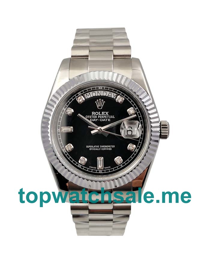 UK High Quality Rolex Day-Date 118239 Replica Watches With Black Dials For Sale