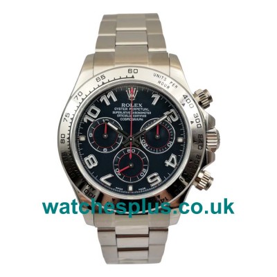UK Best 1:1 Rolex Daytona 116509 Replica Watches With Blue Dials For Men