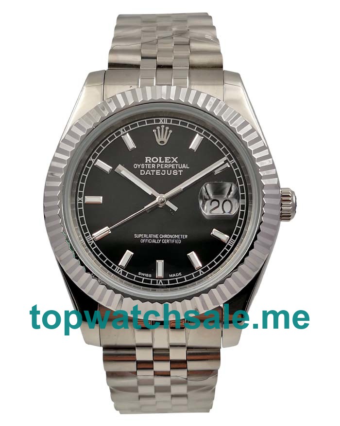 UK Best Quality Rolex Datejust 116234 Replica Watches With Black Dials For Sale