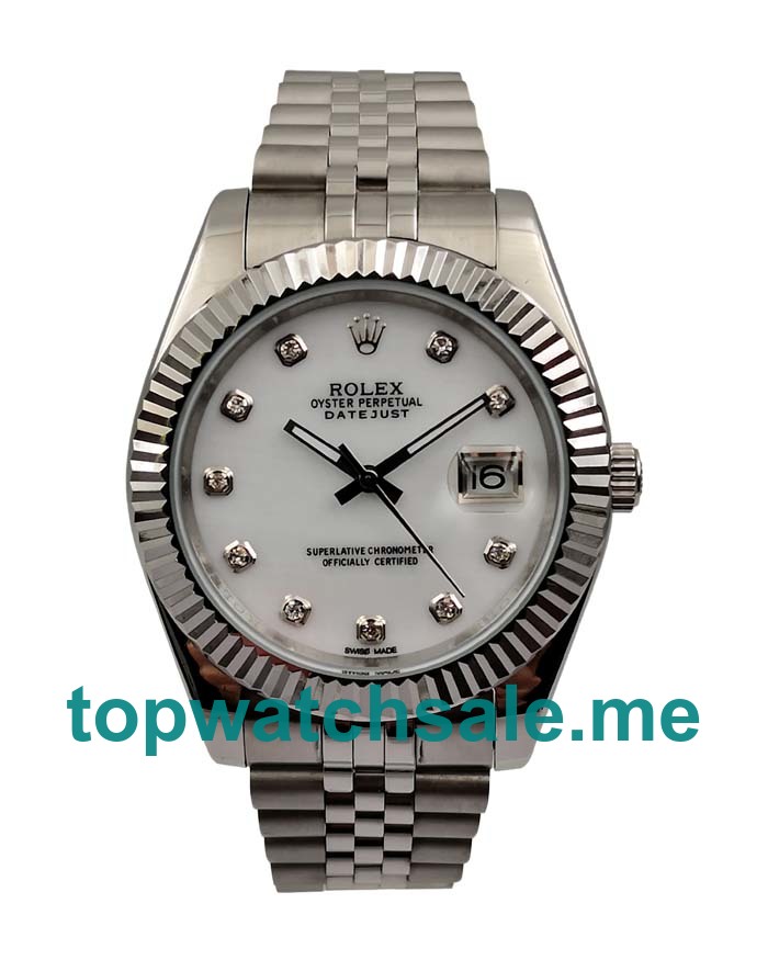 UK Best 1:1 Fake Rolex Datejust 126334 Watches With White Dials For Sale