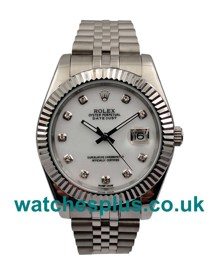 UK Best 1:1 Fake Rolex Datejust 126334 Watches With White Dials For Sale